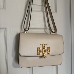 Tory Burch Beige Leather Shoulder Bag